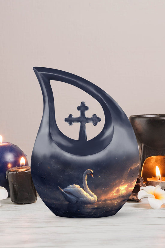 Swan Urns For Ashes - Ashes Keepsake For Men