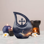 Swan Urns For Ashes - Ashes Keepsake For Men