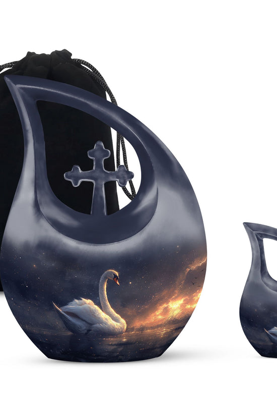 Swan Urns For Ashes - Ashes Keepsake For Men