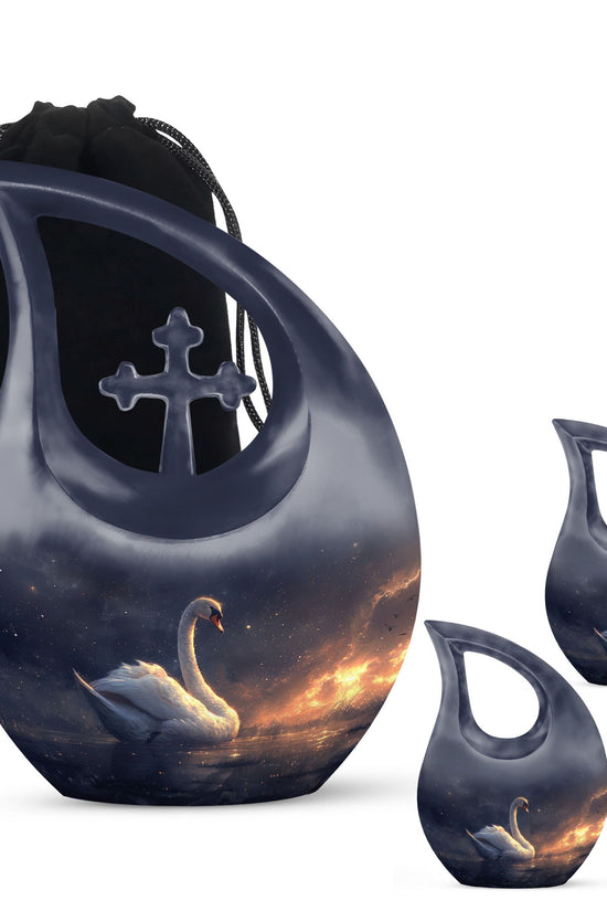 Swan Urns For Ashes - Ashes Keepsake For Men