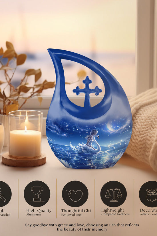 Swan Urns For Ashes - Mini Urn For Ashes For Women