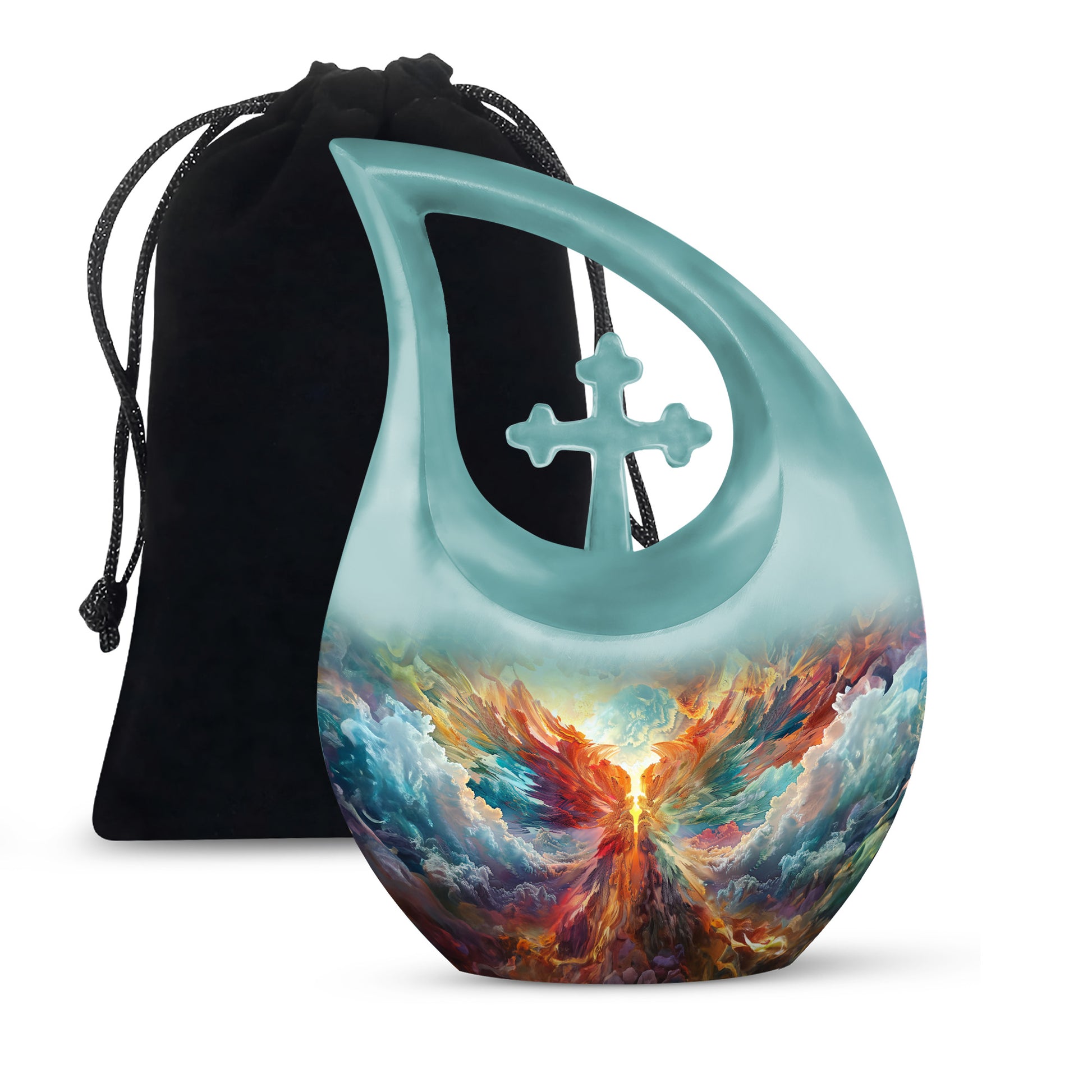 Heavenly Phoenix Cremation Urn - Symbolic Urn For Adult Ashes