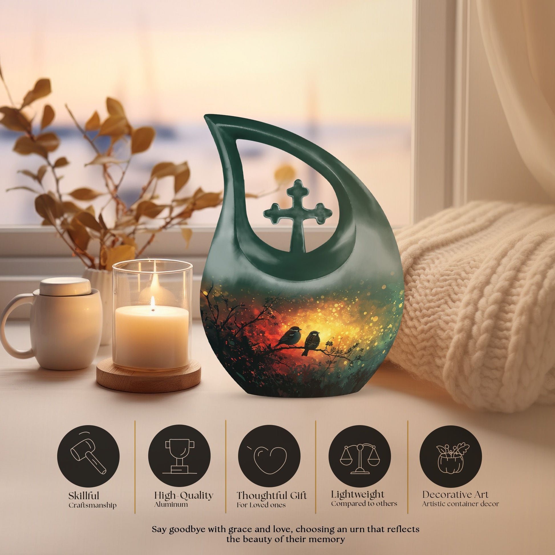 Bird Urns For Ashes - Urn For Men & Women