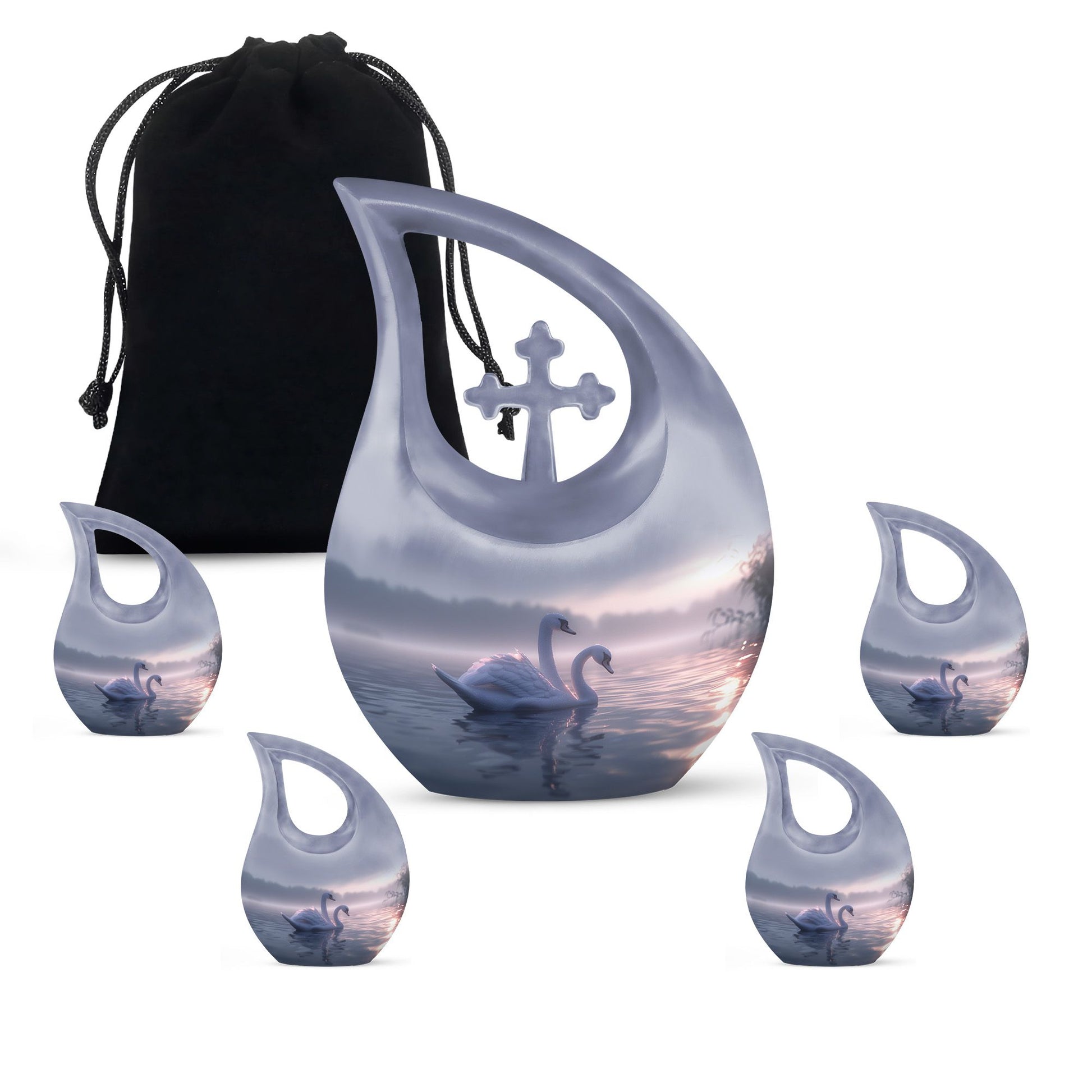 Swan Urns For Ashes - Urn For Women & Men