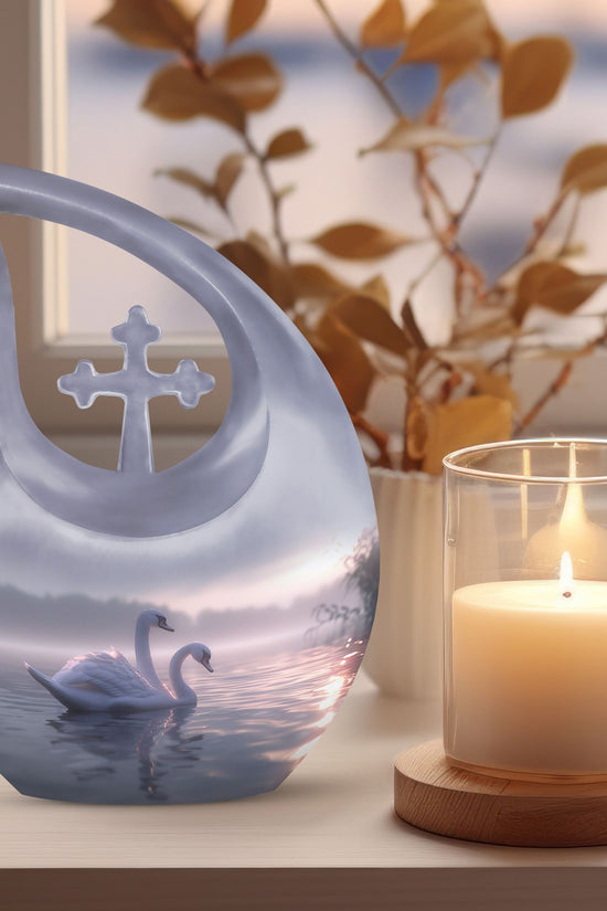 Swan Urns For Ashes - Urn For Women & Men