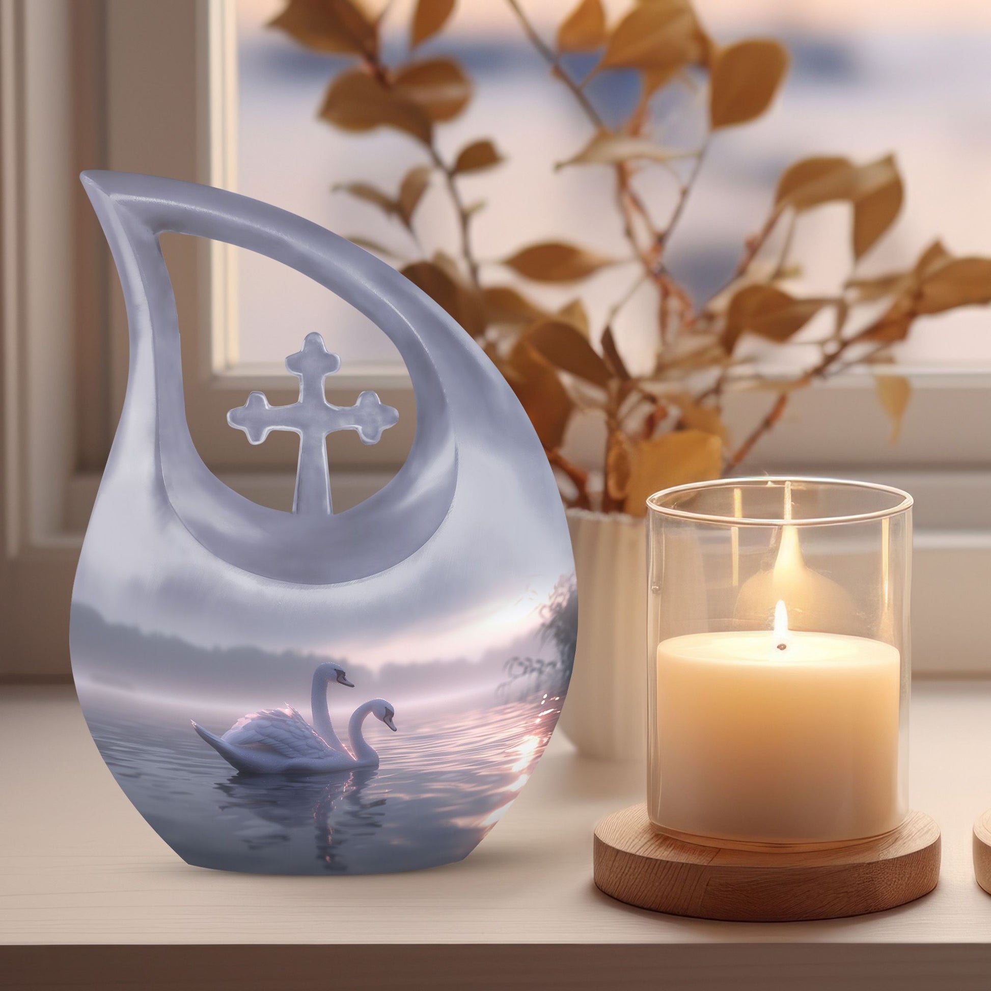 Swan Urns For Ashes - Urn For Women & Men