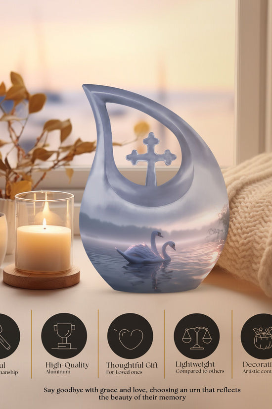 Swan Urns For Ashes - Urn For Women & Men