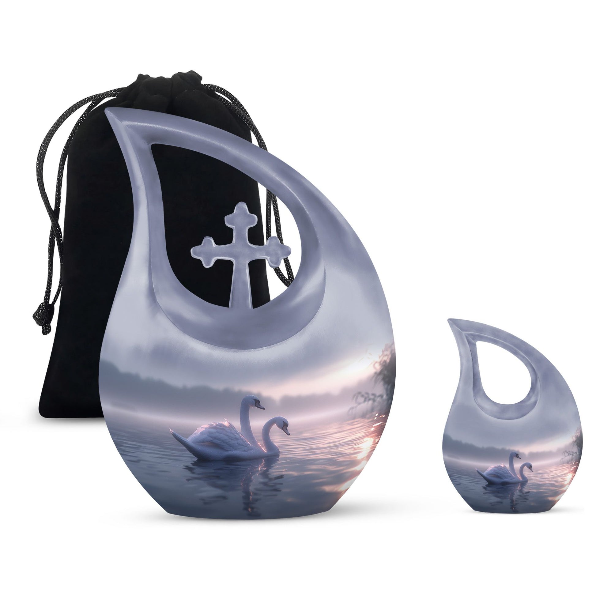 Swan Urns For Ashes - Urn For Women & Men