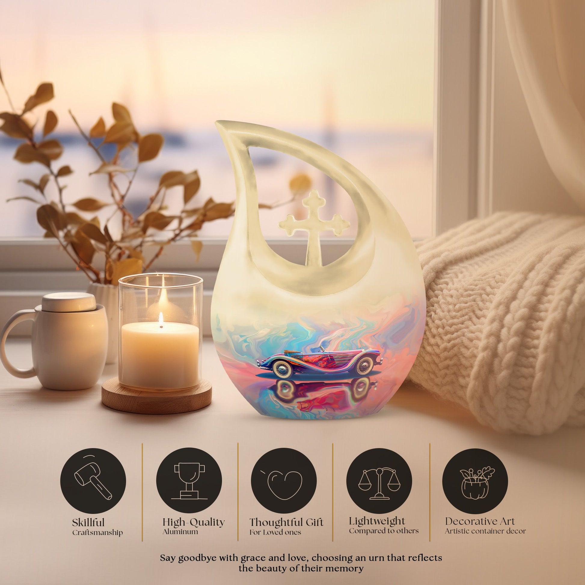 Car Urns For Ashes - Small Urns For Women Human Ashes