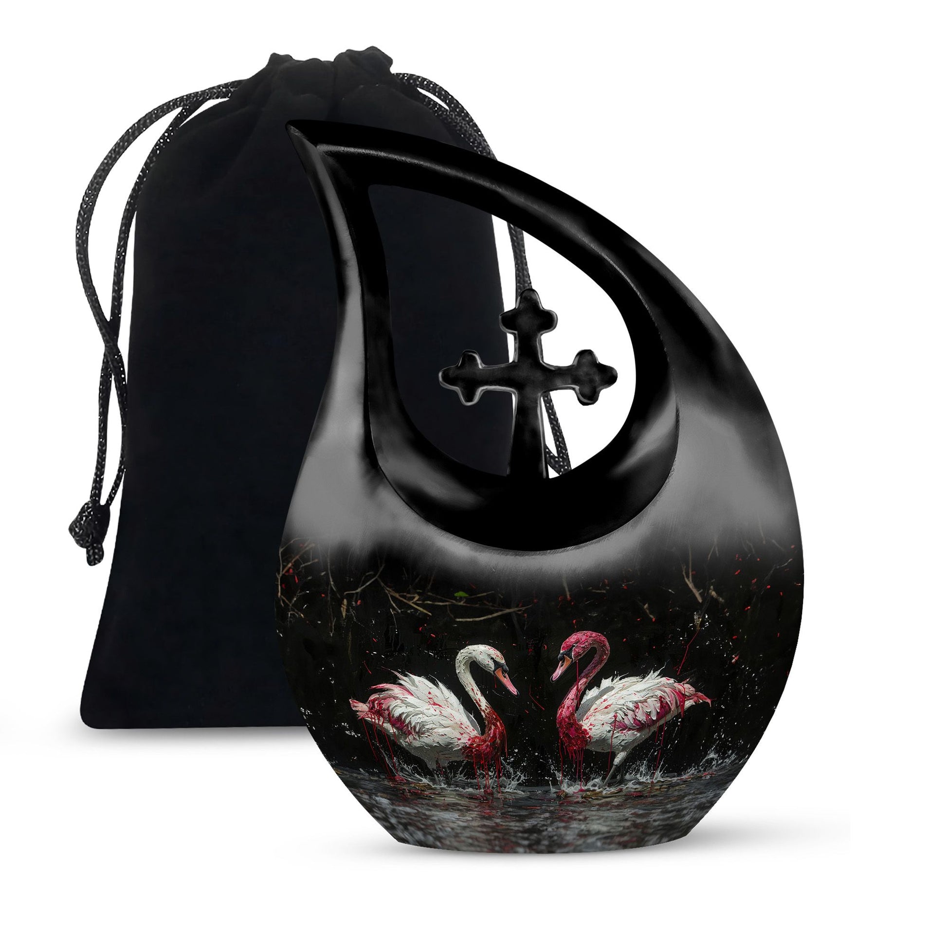 Swan Urns For Ashes - Small Urns For Human Ashes Women Keepsake
