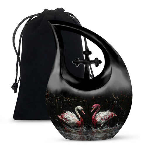 Swan Urns For Ashes - Small Urns For Human Ashes Women Keepsake