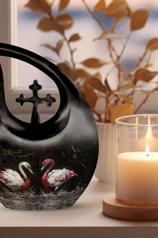 Swan Urns For Ashes - Small Urns For Human Ashes Women Keepsake