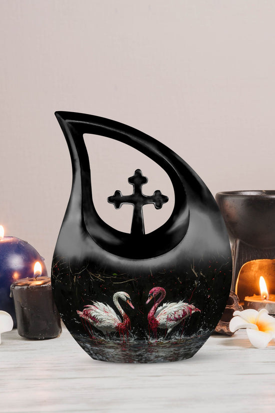 Swan Urns For Ashes - Small Urns For Human Ashes Women Keepsake
