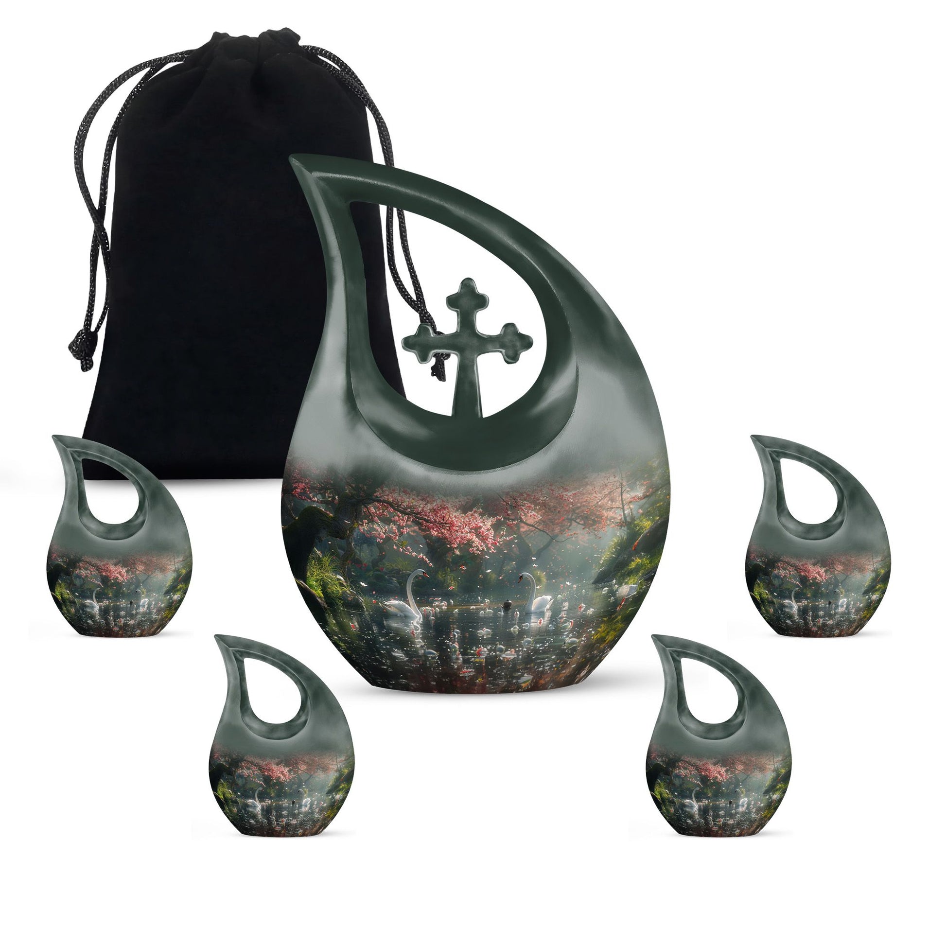 Swan Urns For Ashes - Urns For Adults Men