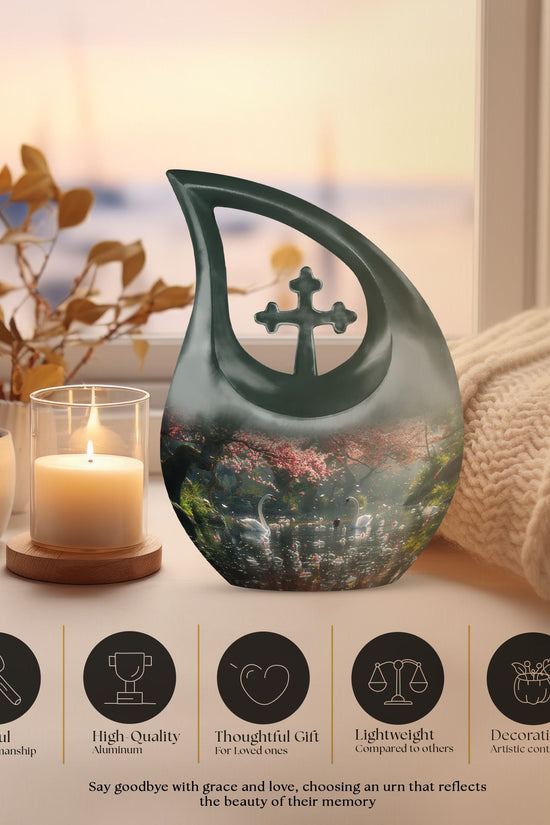 Swan Urns For Ashes - Urns For Adults Men