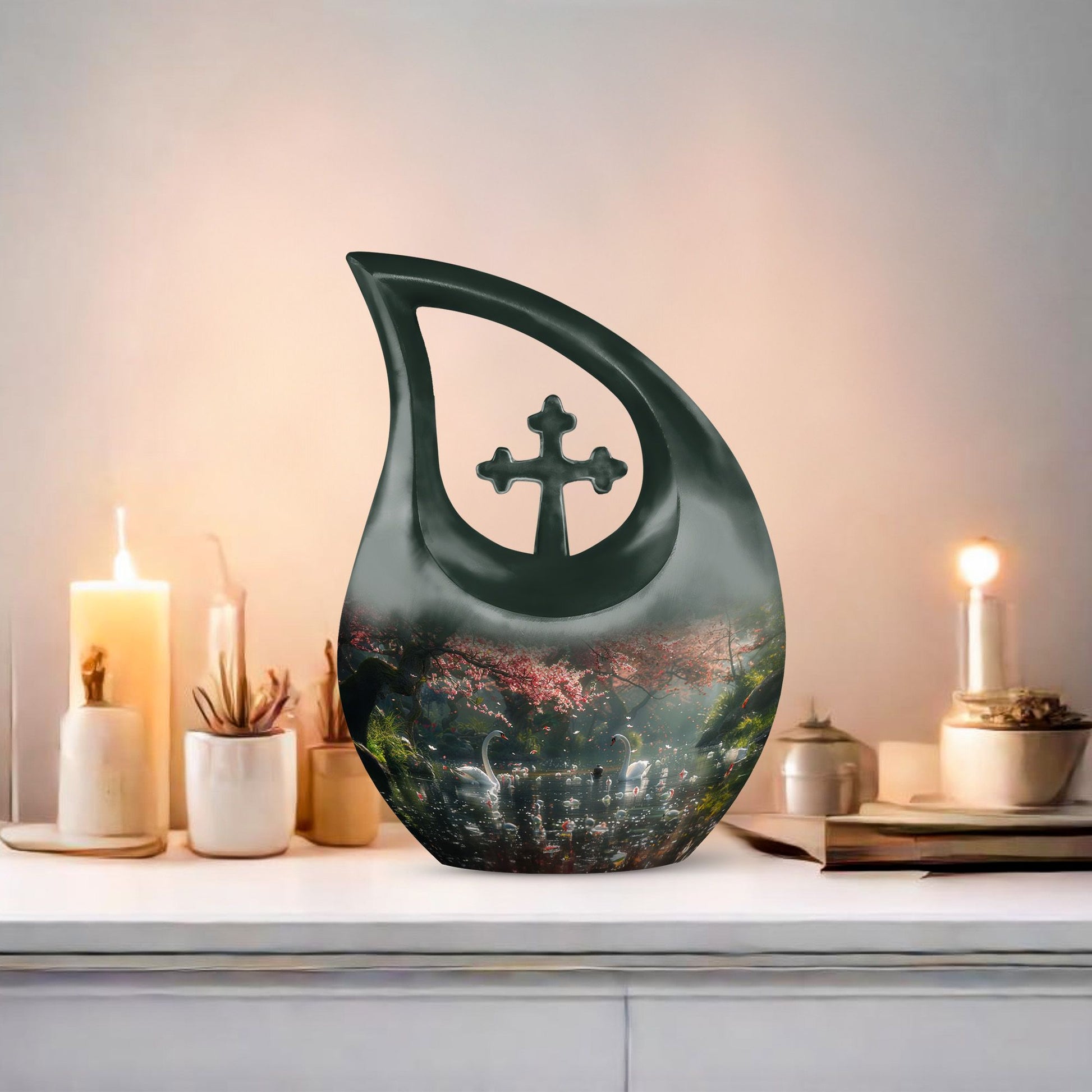 Swan Urns For Ashes - Urns For Adults Men