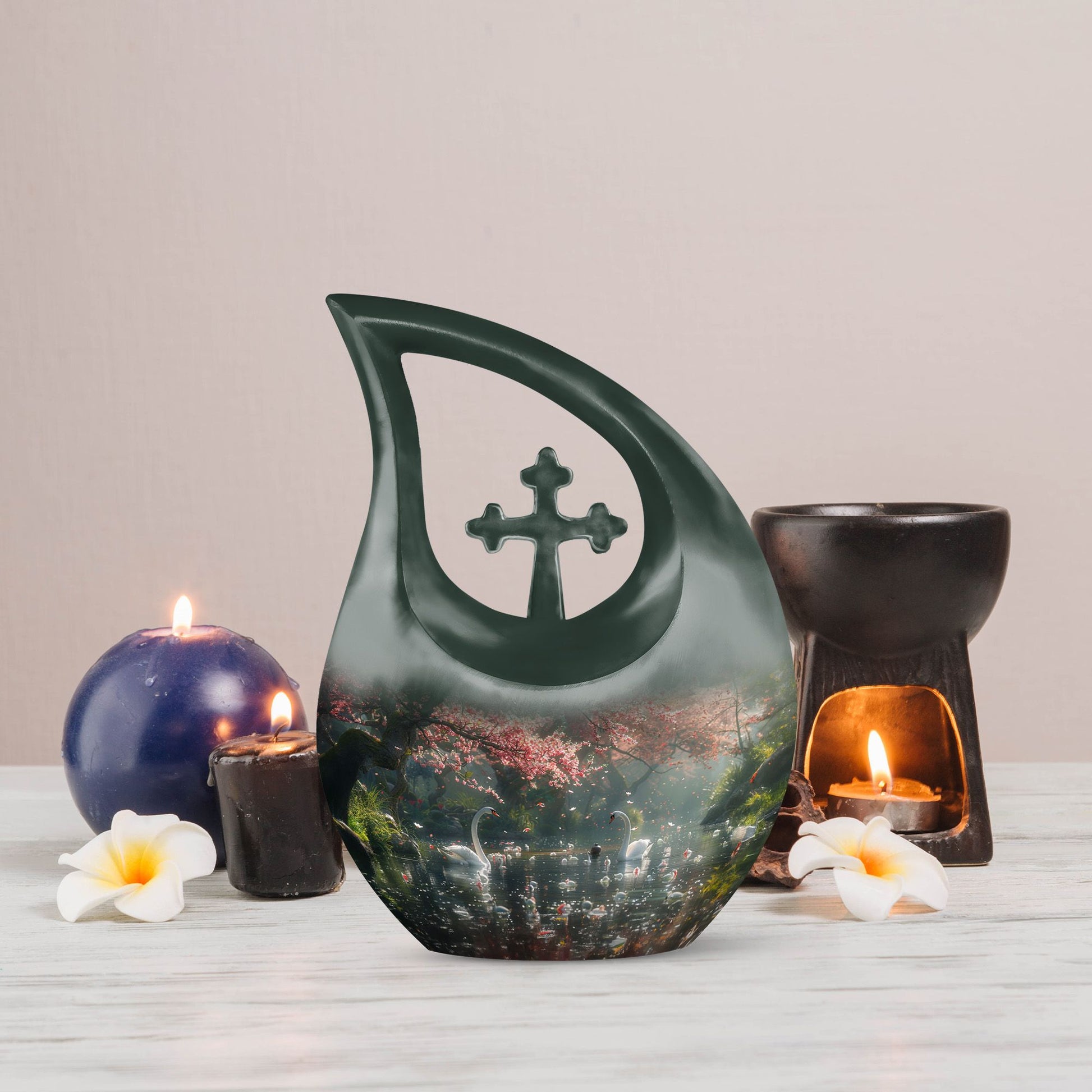 Swan Urns For Ashes - Urns For Adults Men