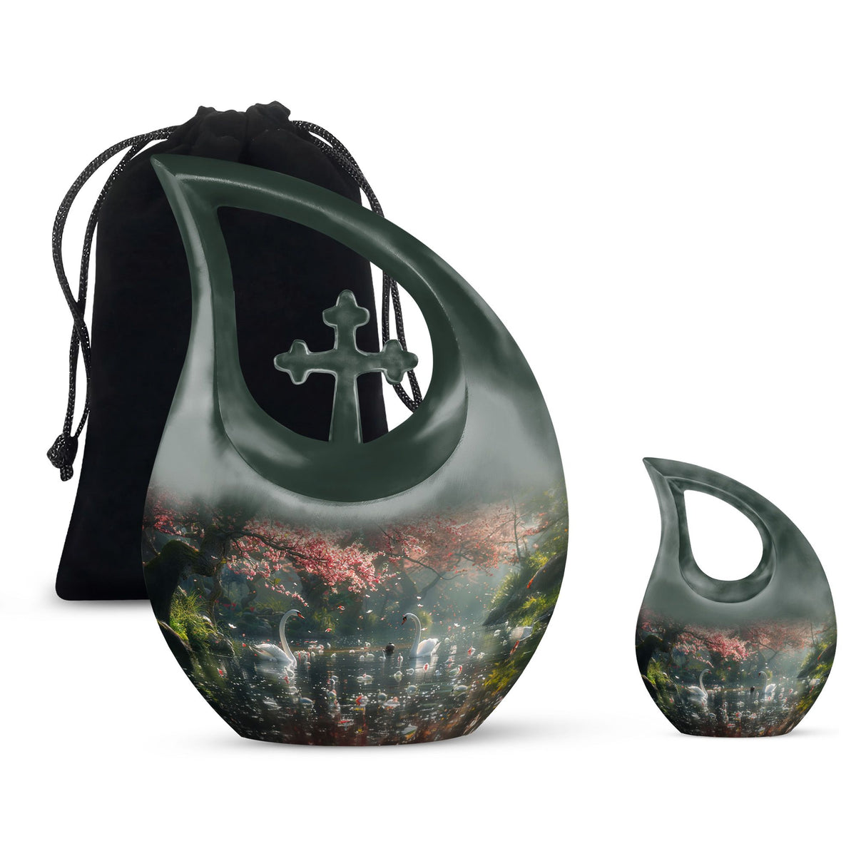 Swan Urns For Ashes - Urns For Adults Men
