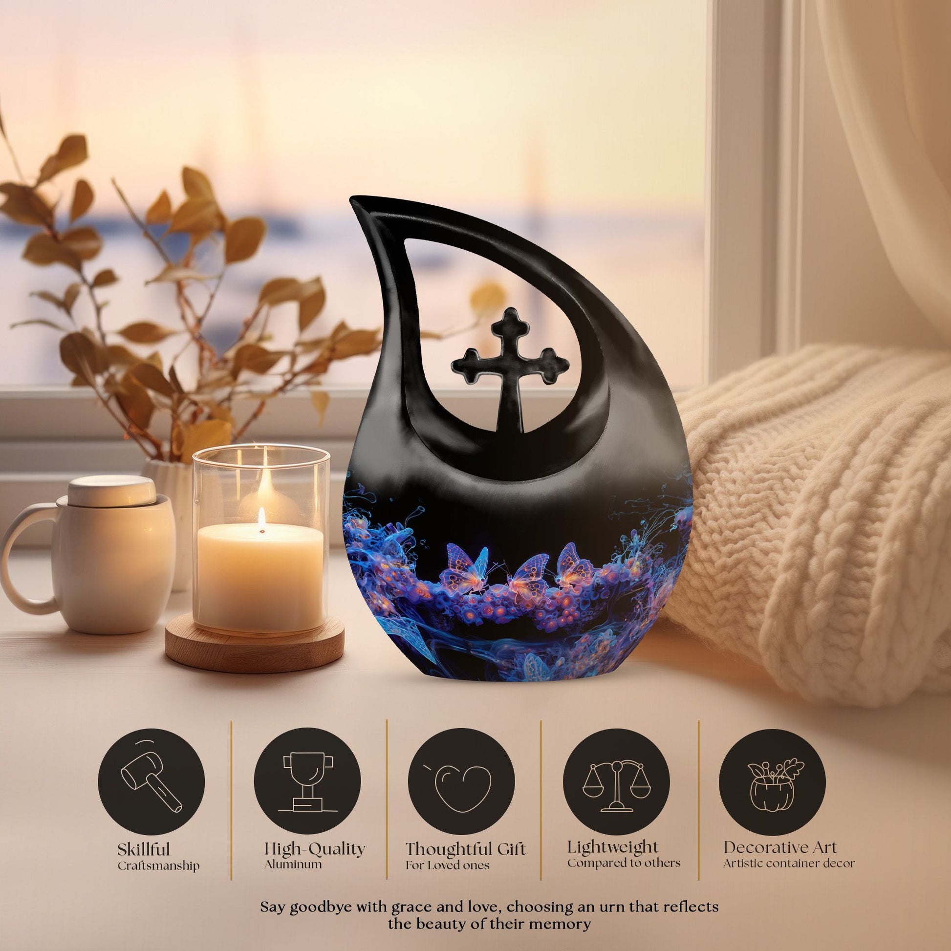 Butterfly Urns For Ashes - Keepsake Urns For Men Ashes