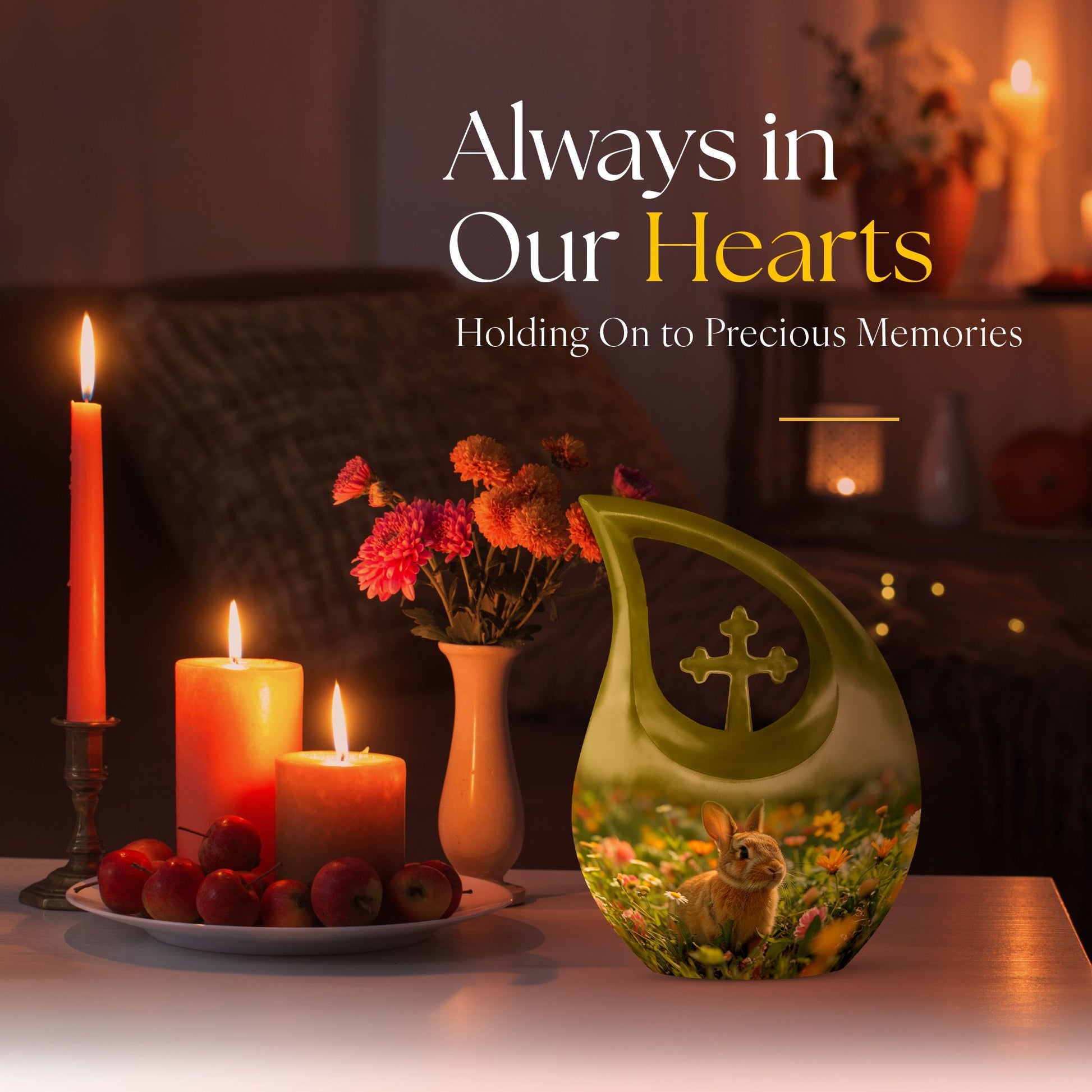 Rabbit Urns For Ashes - Ashes Keepsake Women
