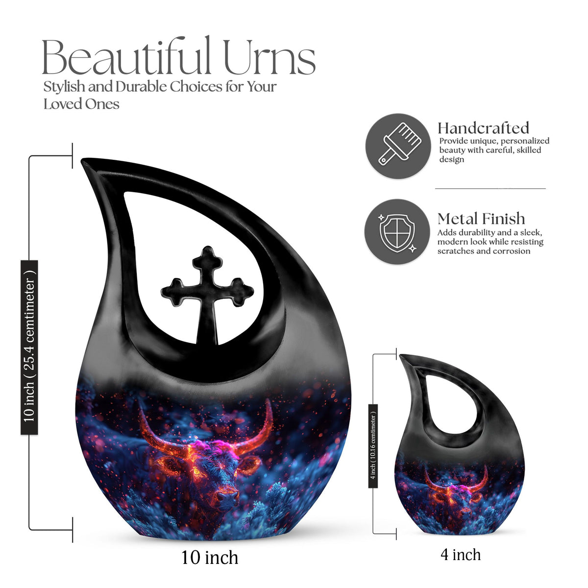 Bull Urns For Ashes - Urn For Human Ashes Adult Male