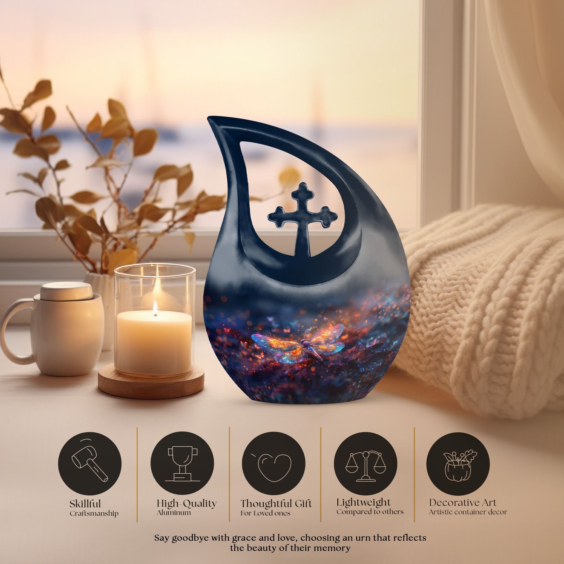 Dragonfly Urns For Ashes - Urns For Human Ashes Adult Male