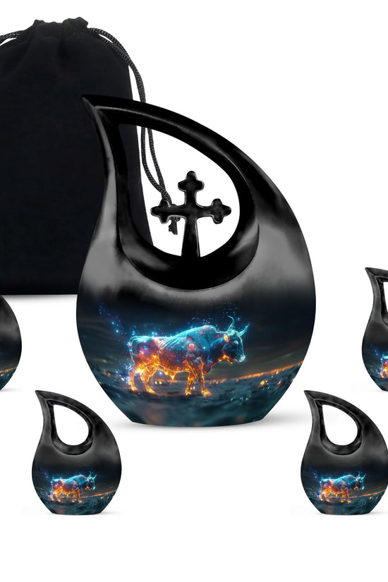 Bull Urns For Ashes - Urn For Ashes Adult Male Small Keepsake