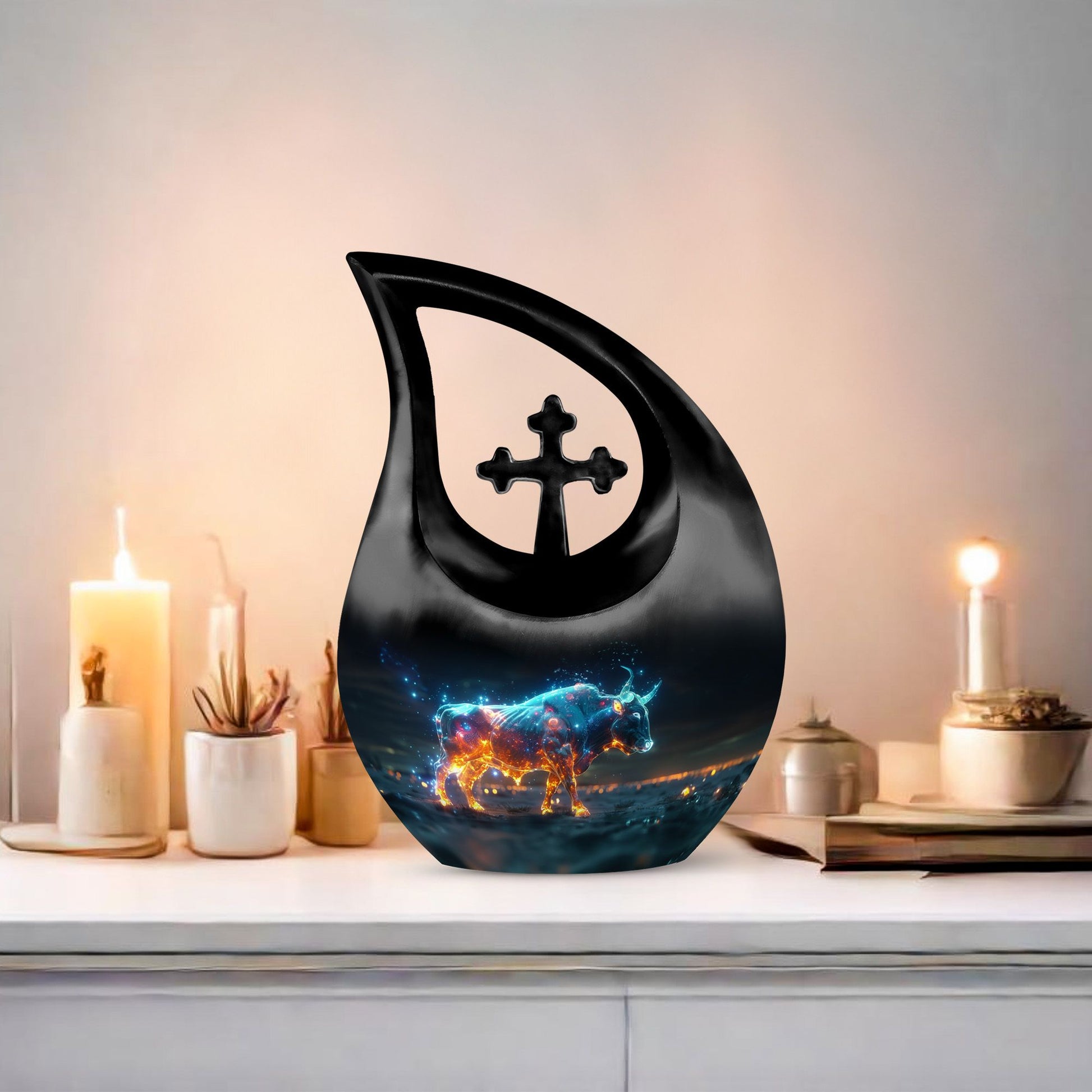 Bull Urns For Ashes - Urn For Ashes Adult Male Small Keepsake