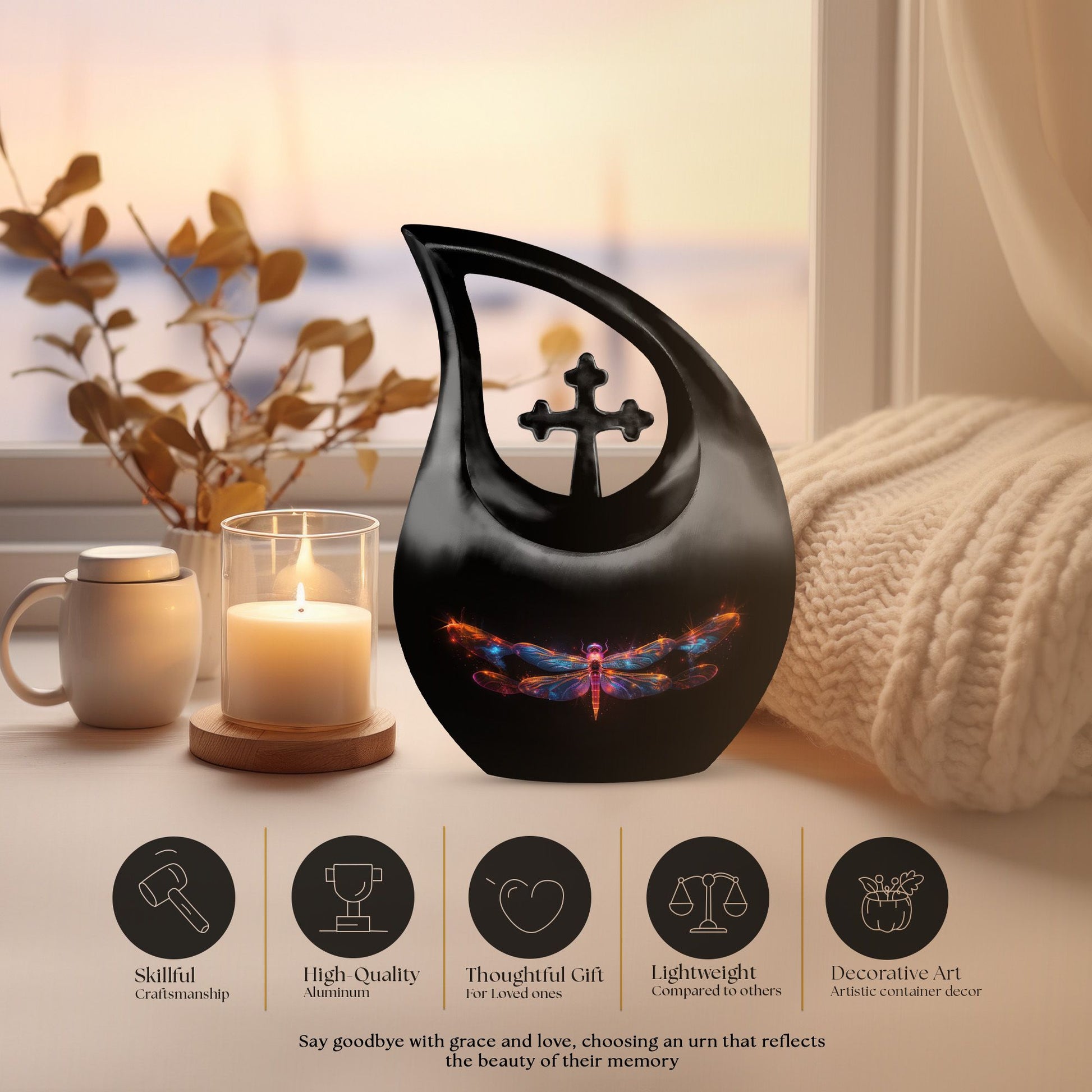 Dragonfly Urns For Ashes - Urns For Human Ashes Adult Male Burial