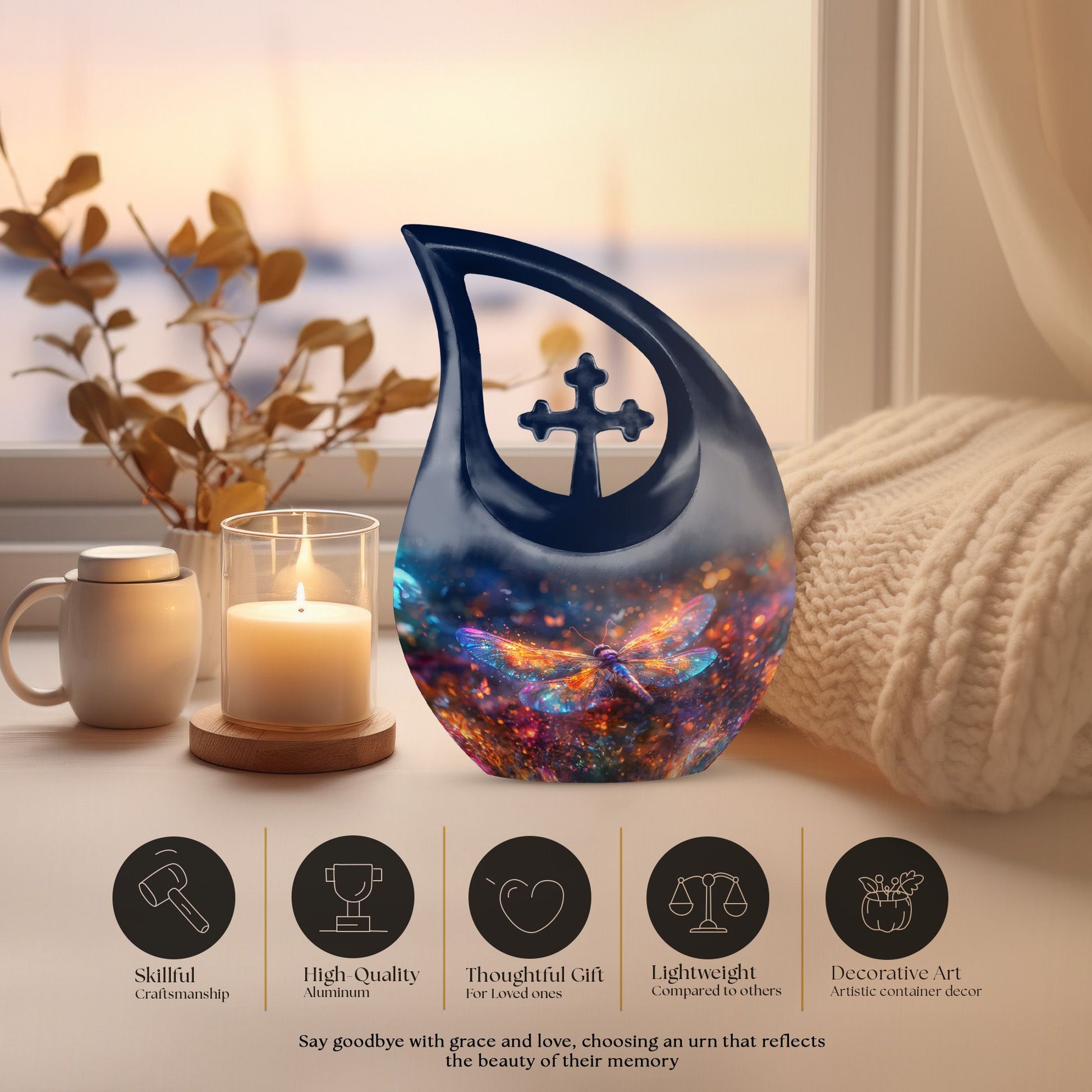 Dragonfly Urns For Ashes - Urns For Adult Male Ashes