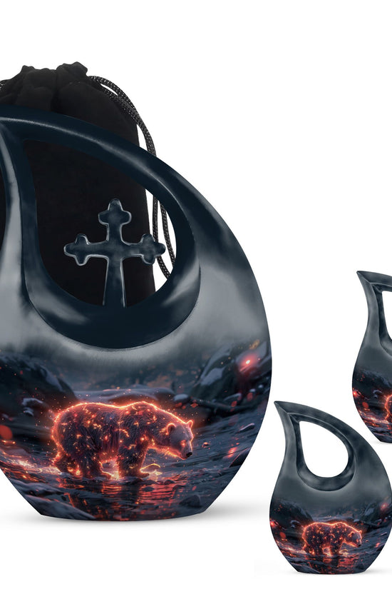 Bear Urns For Ashes - Small Urns For Ashes Adult Male