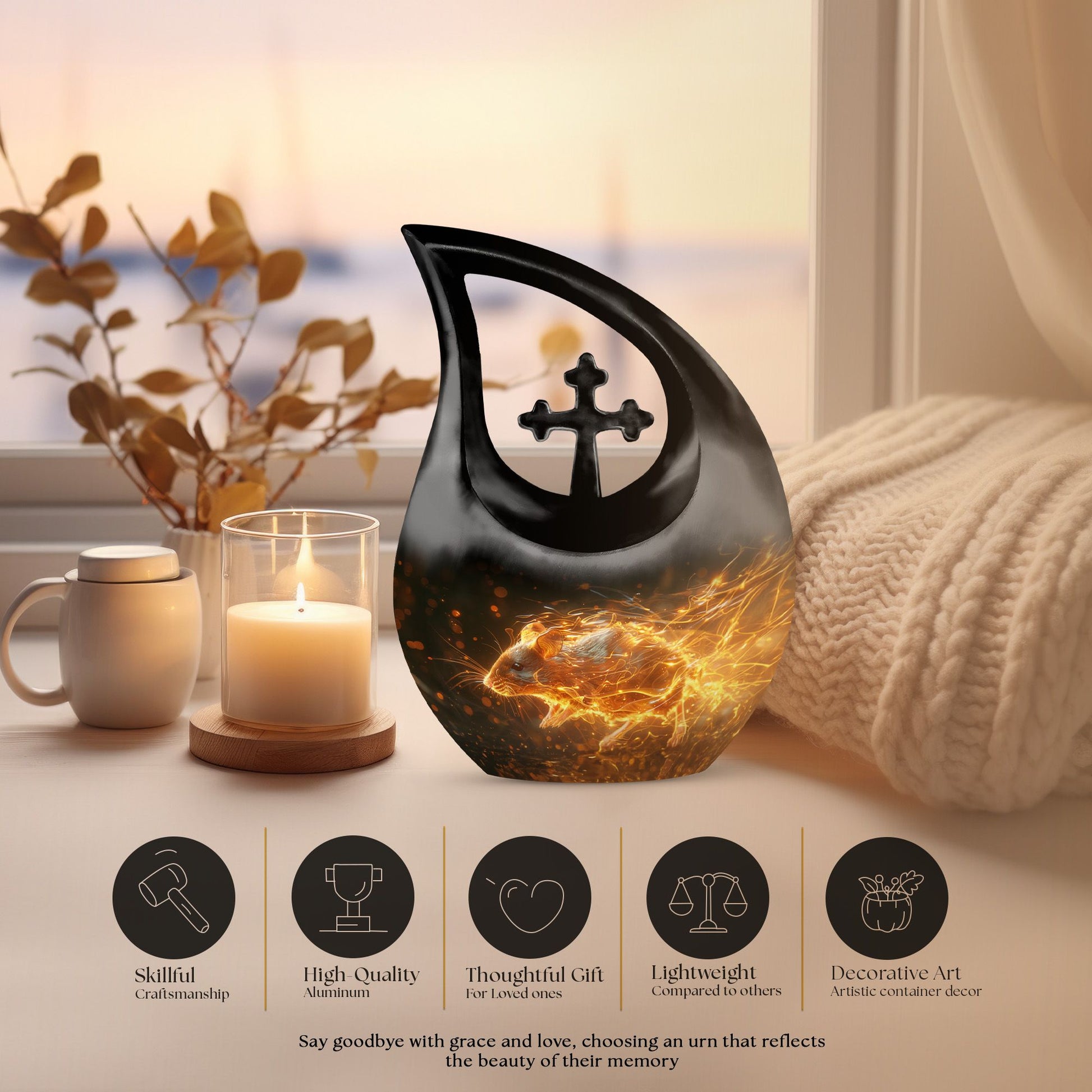 Mouse Urns For Ashes - Small Urns For Human Ashes Adult Male