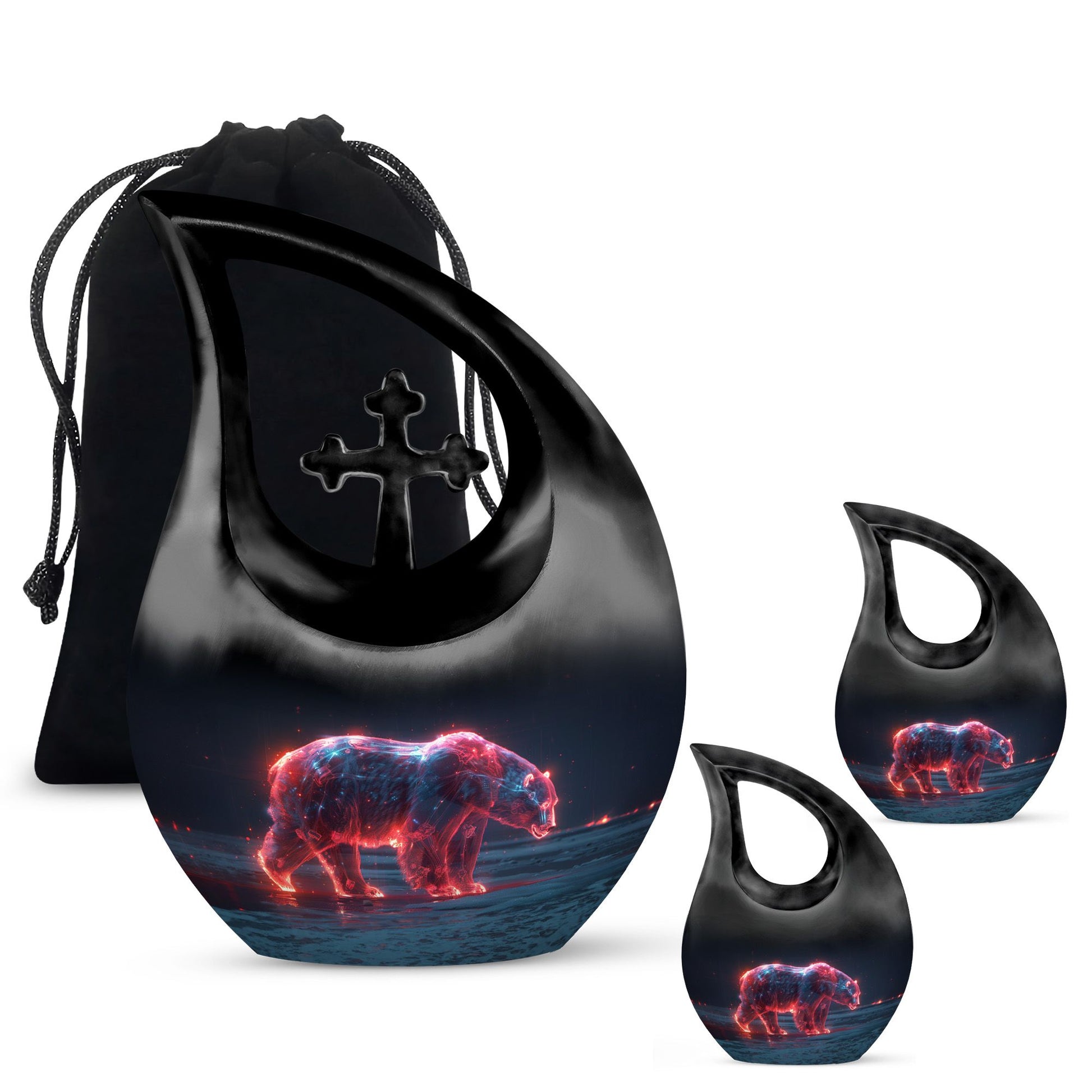 Bear Urns For Ashes - Urns For Human Ashes Adult Female Small Size