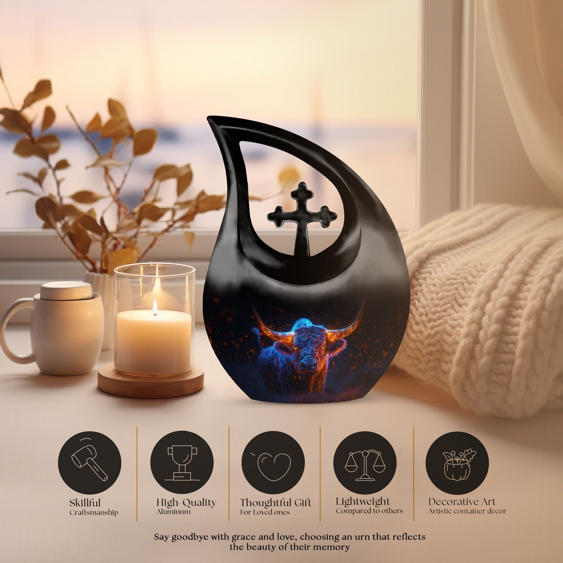 Bull Urns For Ashes - Human Urns For Ashes Adult Male