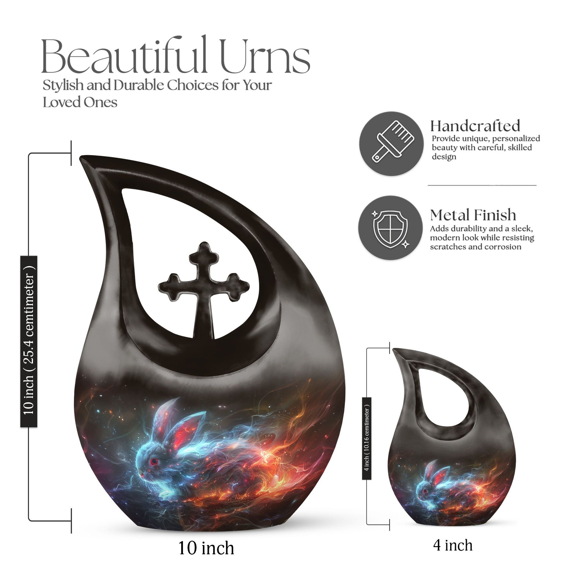Rabbit Urns For Ashes - Adult Male Urn