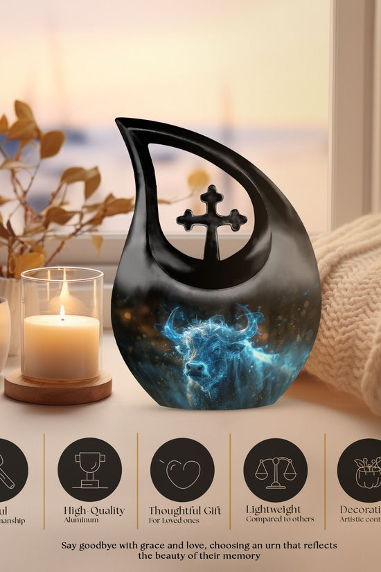 Bull Urns For Ashes - Urn For Human Ashes For Men