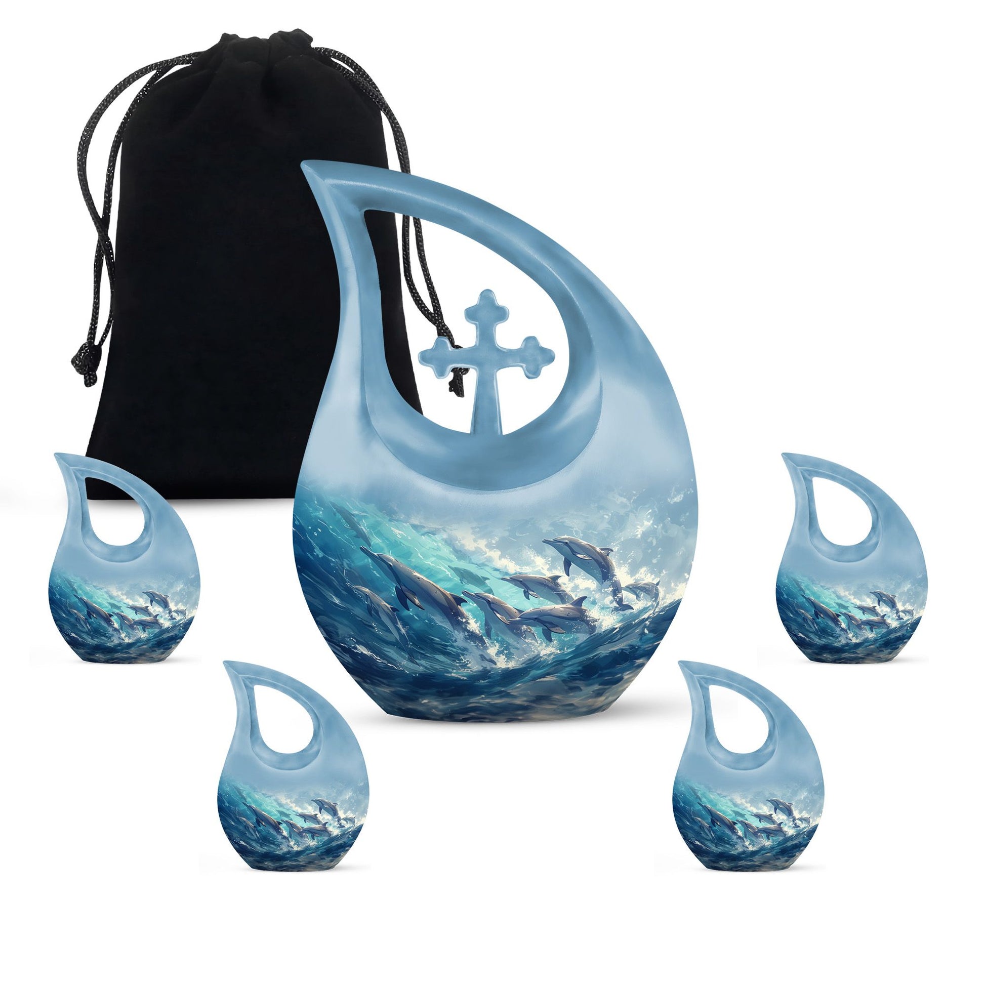 Dolphin Urns For Ashes - Burial Urns Adult Female
