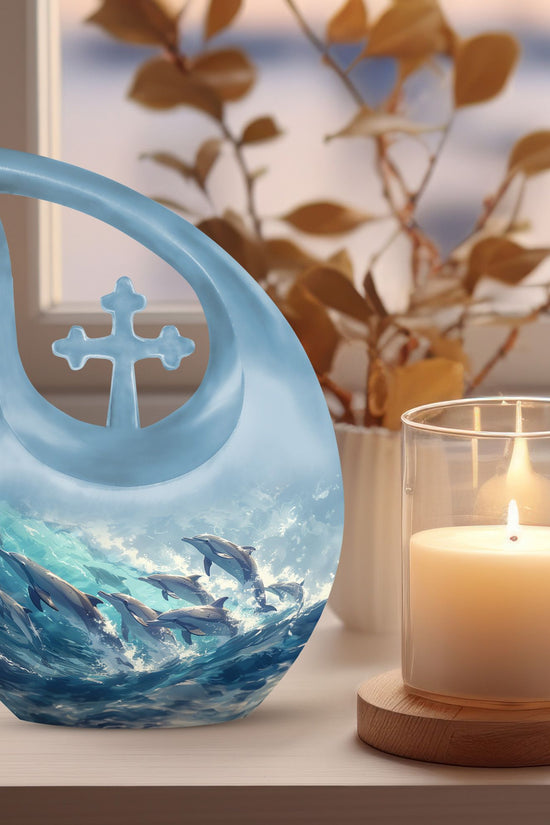 Dolphin Urns For Ashes - Burial Urns Adult Female