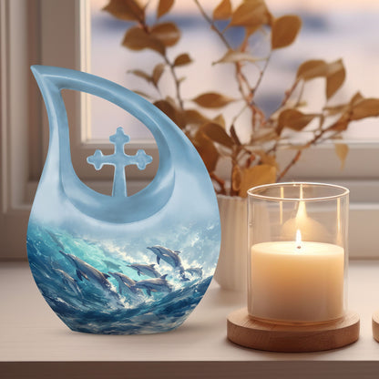 Dolphin Urns For Ashes - Burial Urns Adult Female