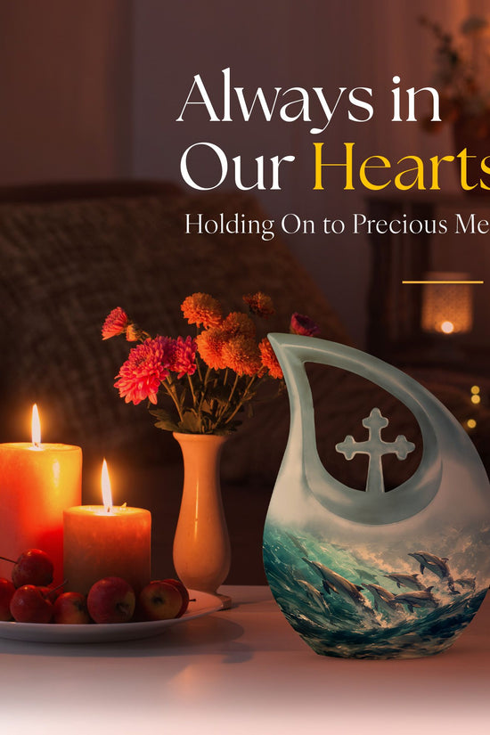 Dolphin Urns For Ashes - Burial Urns Adult Female