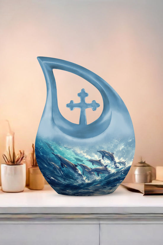 Dolphin Urns For Ashes - Burial Urns Adult Female