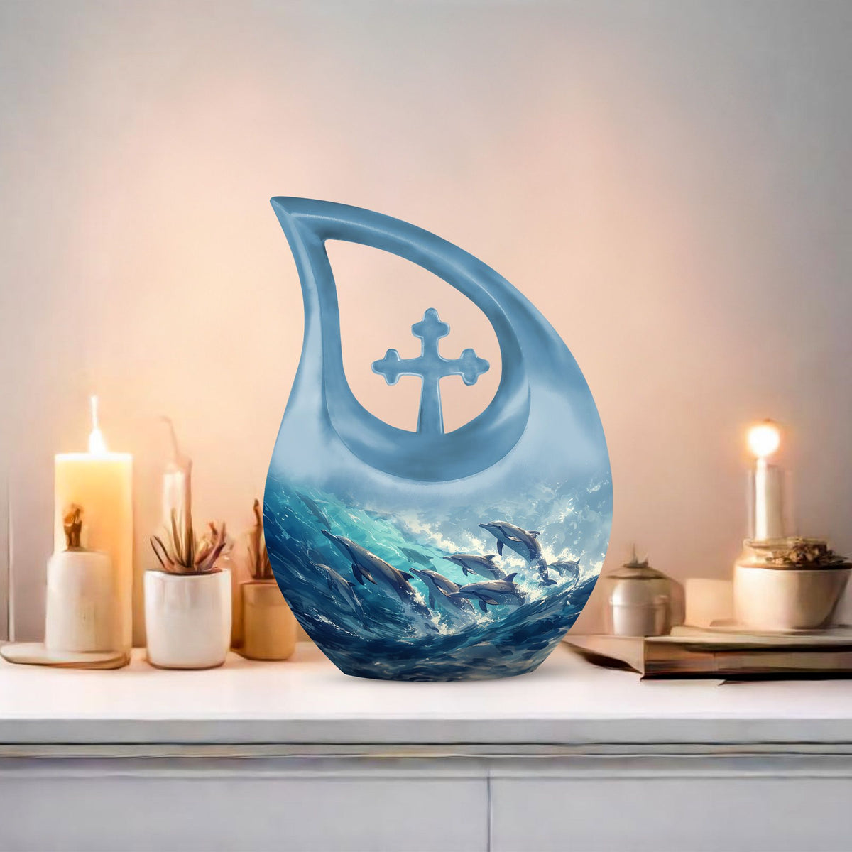 Dolphin Urns For Ashes - Burial Urns Adult Female