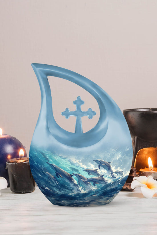 Dolphin Urns For Ashes - Burial Urns Adult Female
