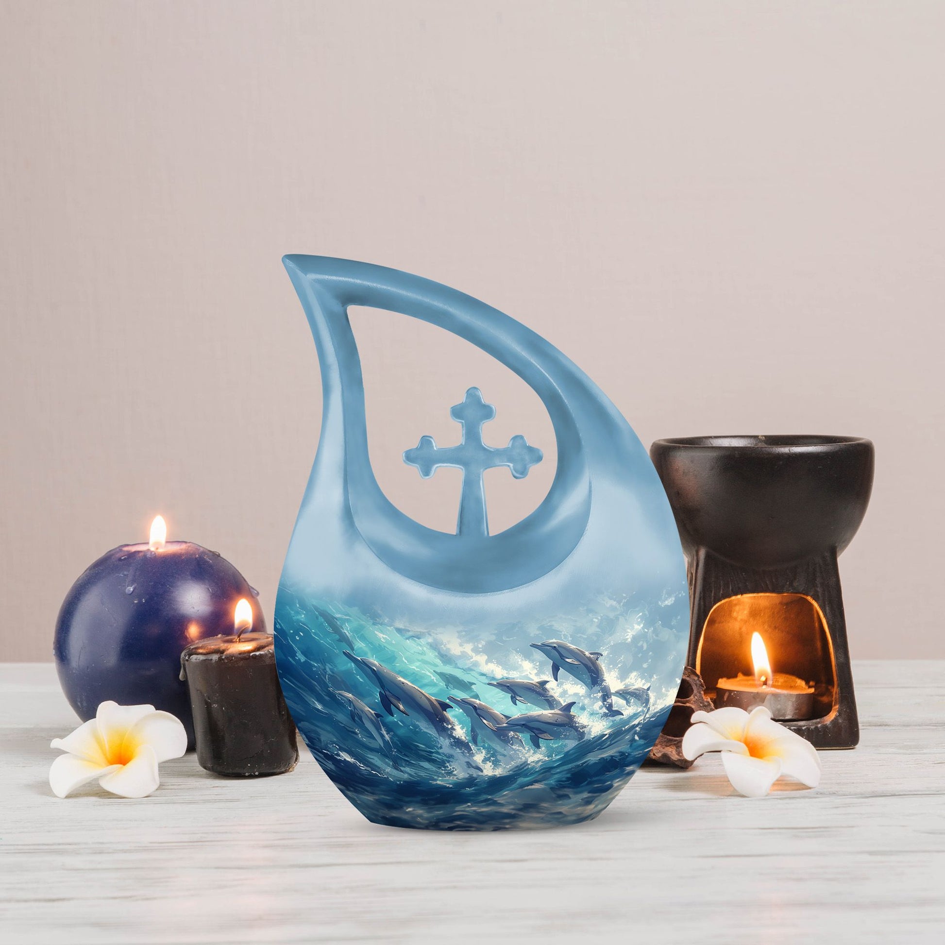Dolphin Urns For Ashes - Burial Urns Adult Female