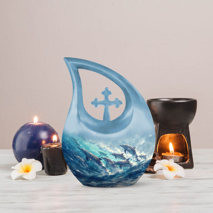 Dolphin Urns For Ashes - Burial Urns Adult Female