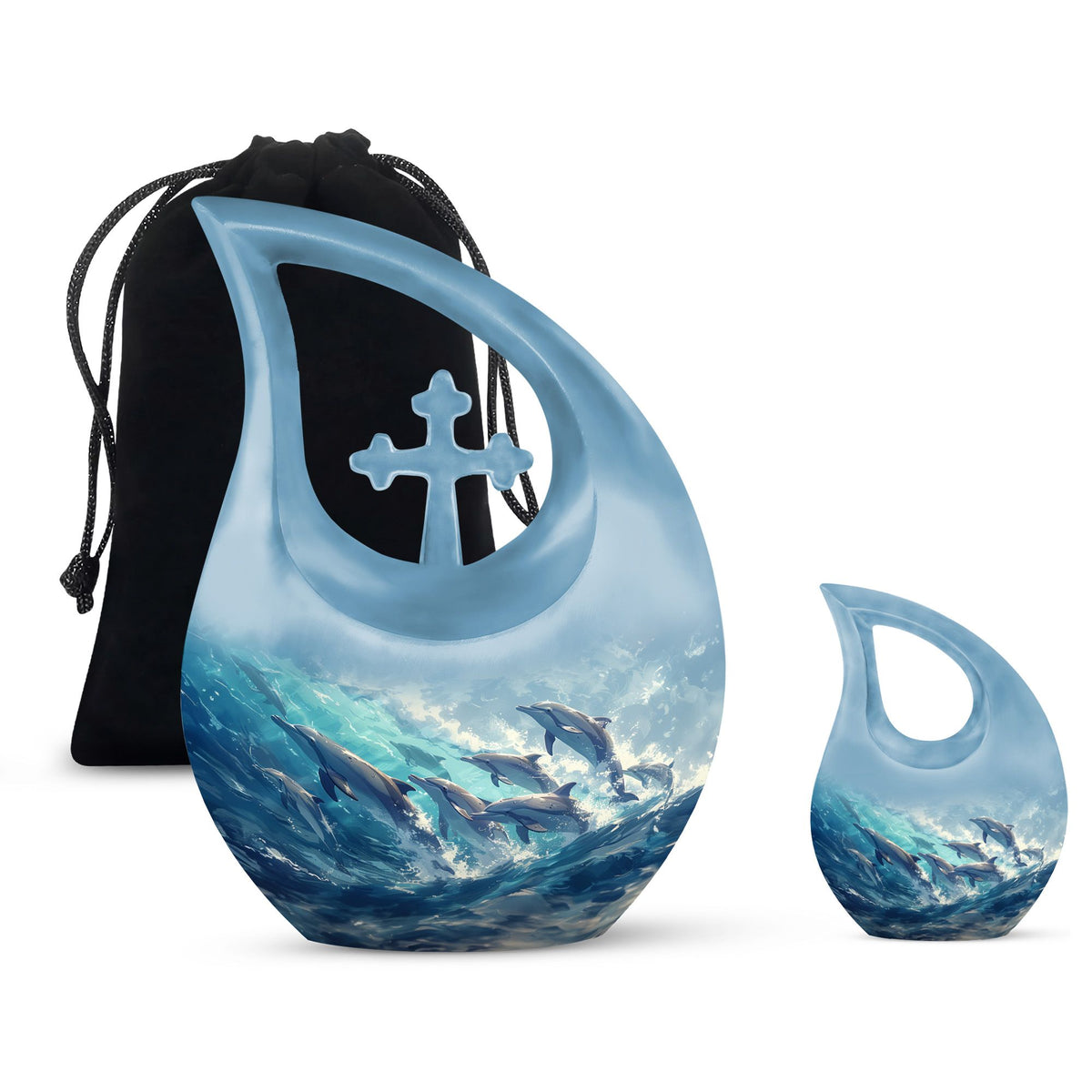 Dolphin Urns For Ashes - Burial Urns Adult Female