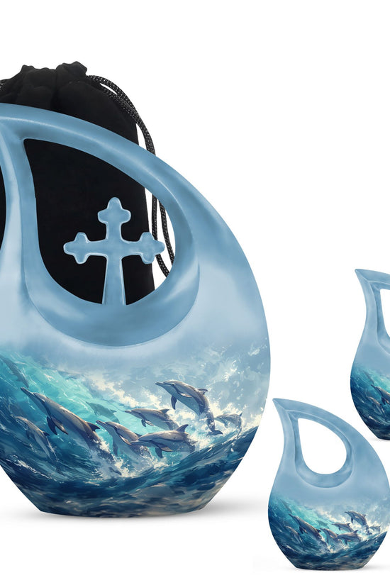 Dolphin Urns For Ashes - Burial Urns Adult Female