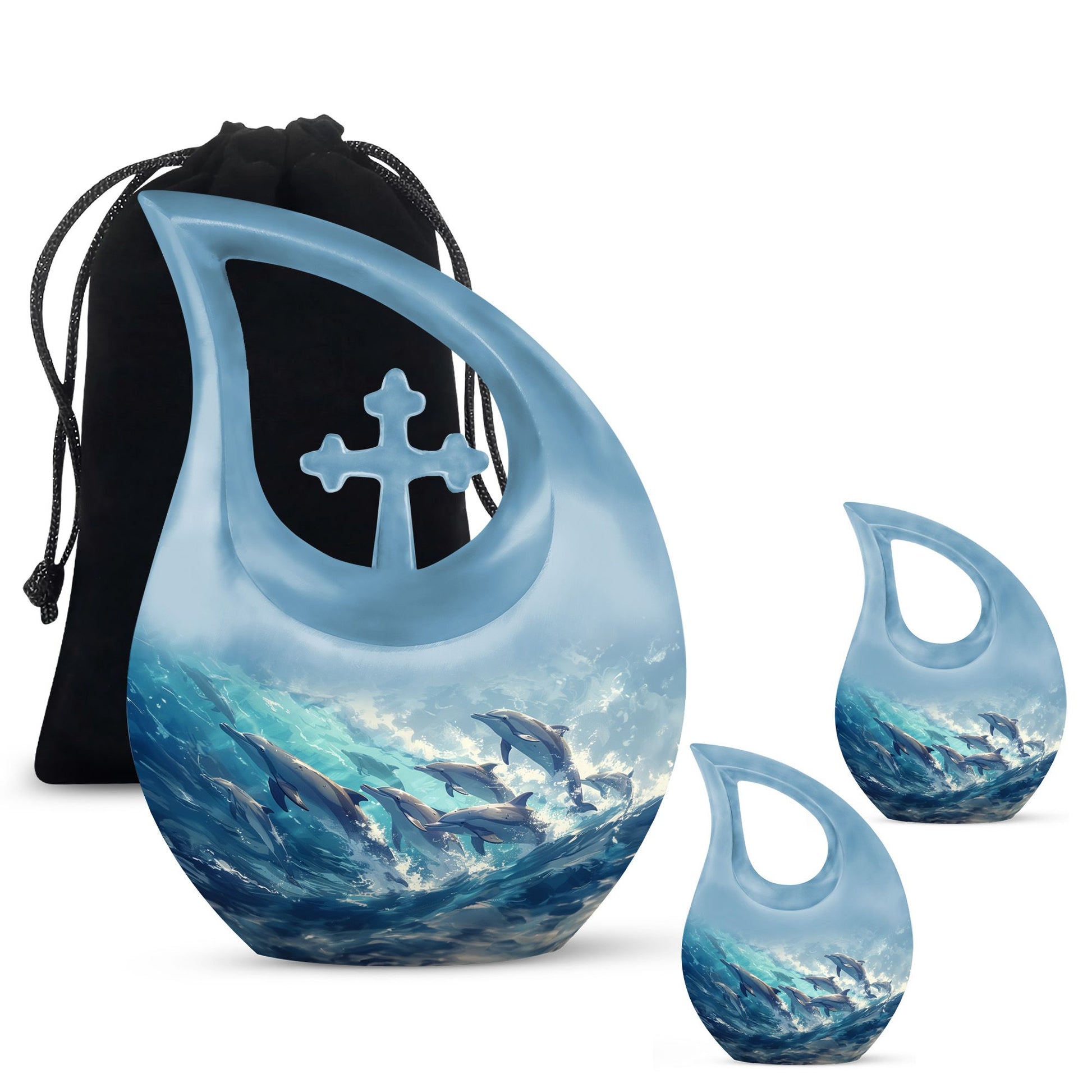 Dolphin Urns For Ashes - Burial Urns Adult Female