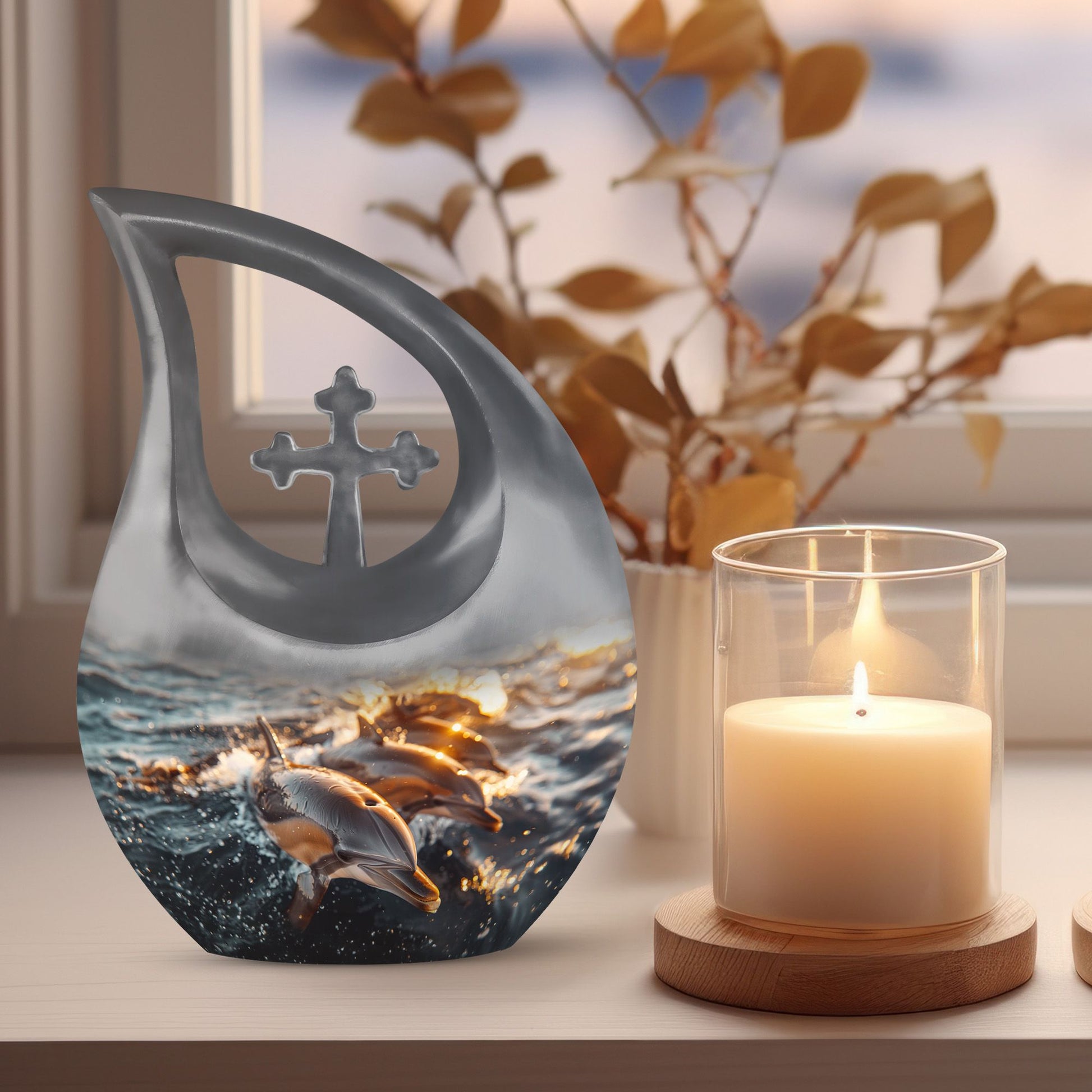 Dolphin Urns For Ashes - Mini Urns For Human Ashes Adult Male