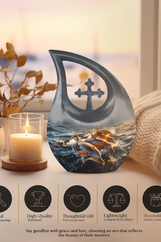 Dolphin Urns For Ashes - Mini Urns For Human Ashes Adult Male
